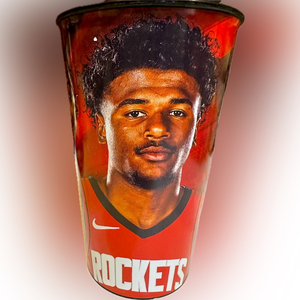 HOUSTON ROCKETS NBA BASKETBALL LIFT OFF GAME CUP TUMBLER 32OZ RED NIKE ATHLETE